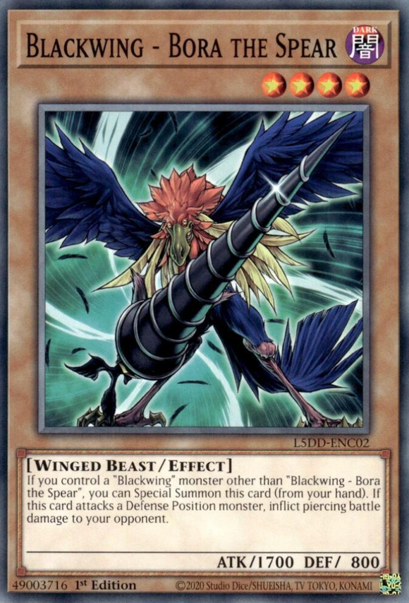 Blackwing - Bora the Spear - L5DD-ENC02 - Common 1st Edition