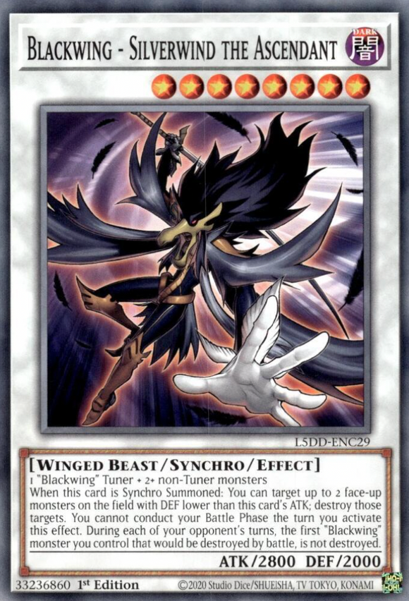 Blackwing - Silverwind the Ascendant - L5DD-ENC29 - Common 1st Edition