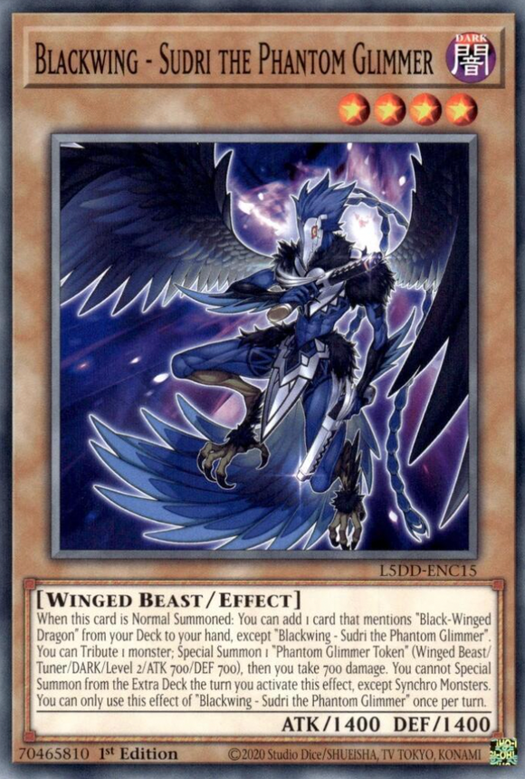 Blackwing - Sudri the Phantom Glimmer - L5DD-ENC15 - Common 1st Edition