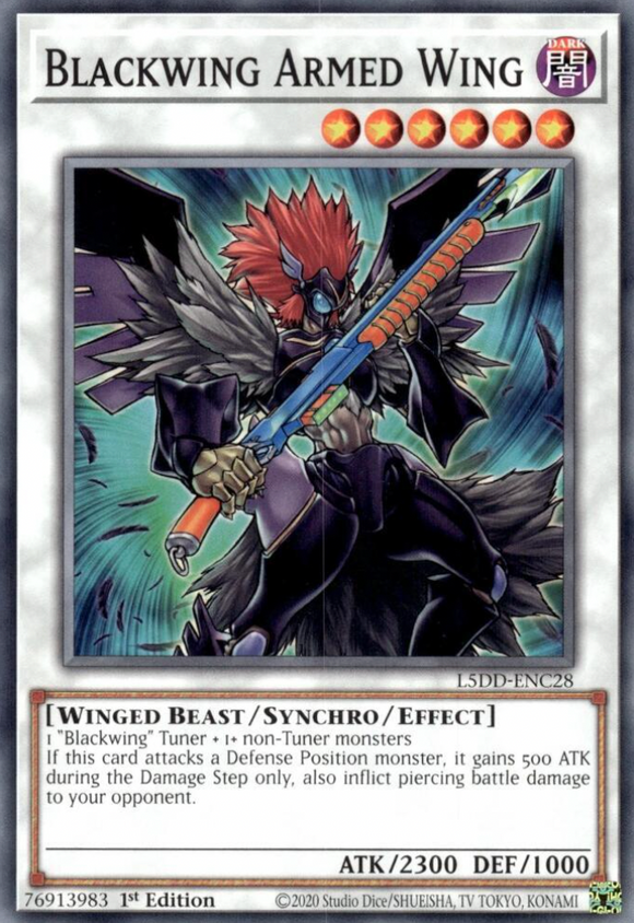 Blackwing Armed Wing - L5DD-ENC28 - Common 1st Edition