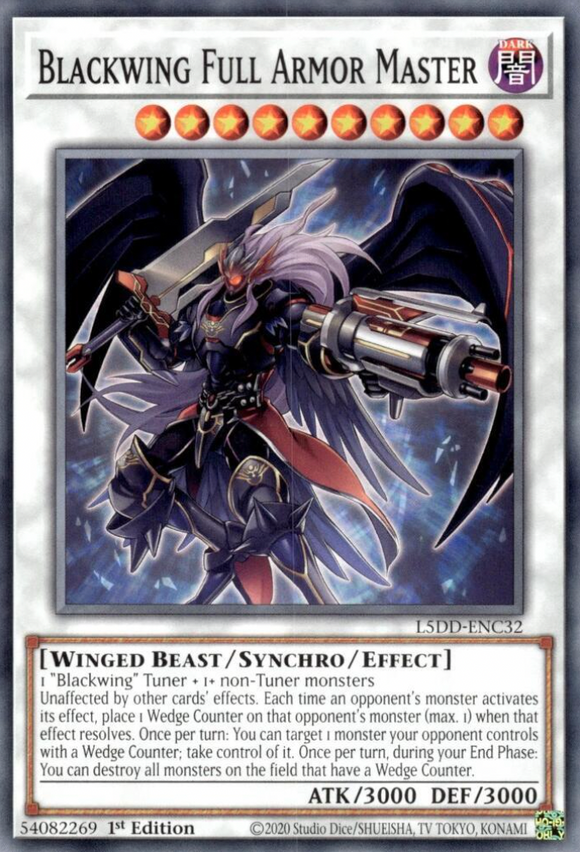 Blackwing Full Armor Master - L5DD-ENC32 - Common 1st Edition