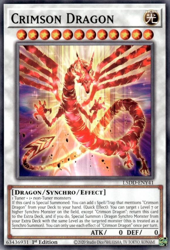 Crimson Dragon - L5DD-ENY41 - Common 1st Edition