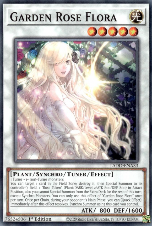 Garden Rose Flora - L5DD-ENA33 - Common 1st Edition