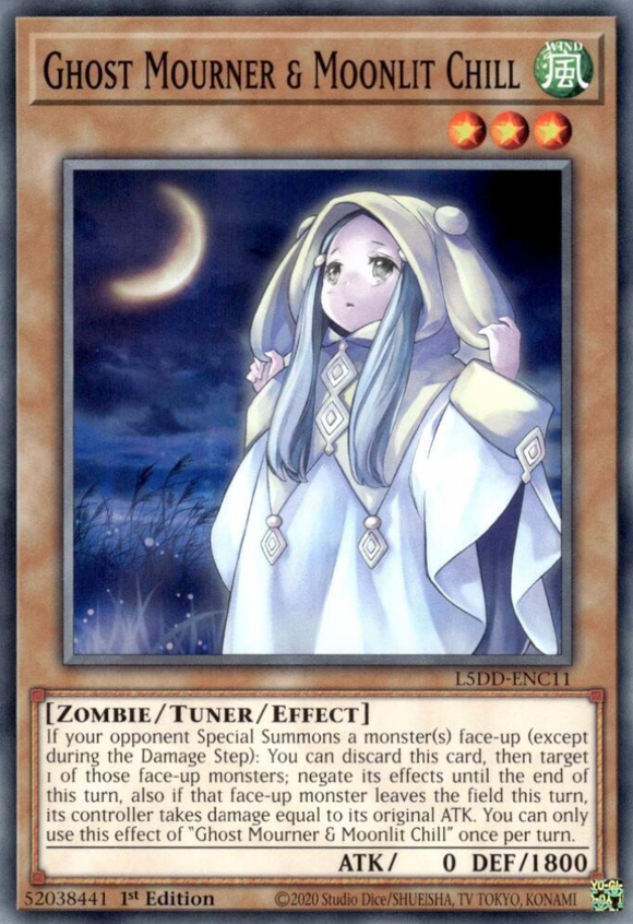 Ghost Mourner & Moonlit Chill - L5DD-ENC11 - Common 1st Edition