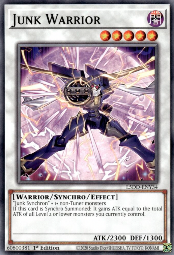 Junk Warrior (Alt. Art) - L5DD-ENY34 - Common 1st Edition