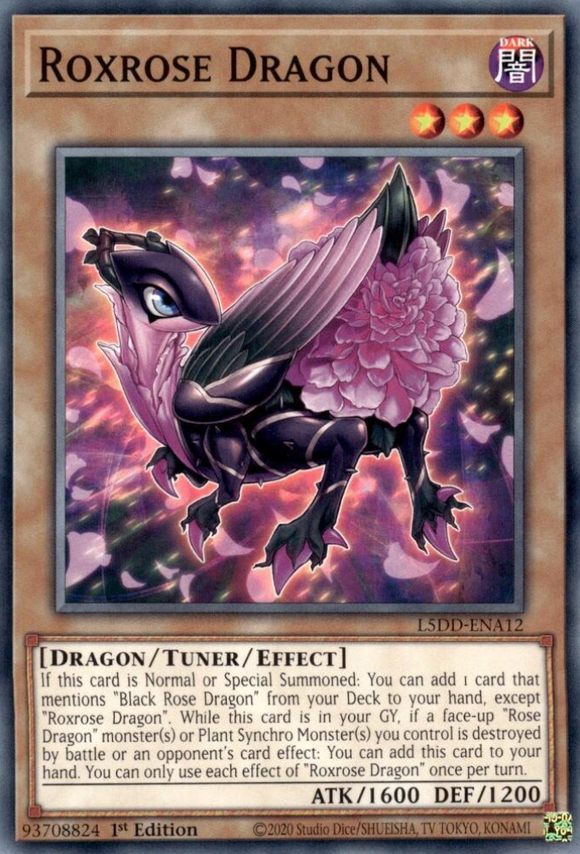 Roxrose Dragon - L5DD-ENA12 - Common 1st Edition