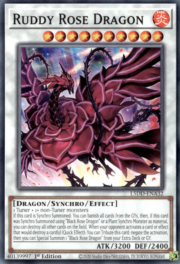 Ruddy Rose Dragon - L5DD-ENA32 - Common 1st Edition