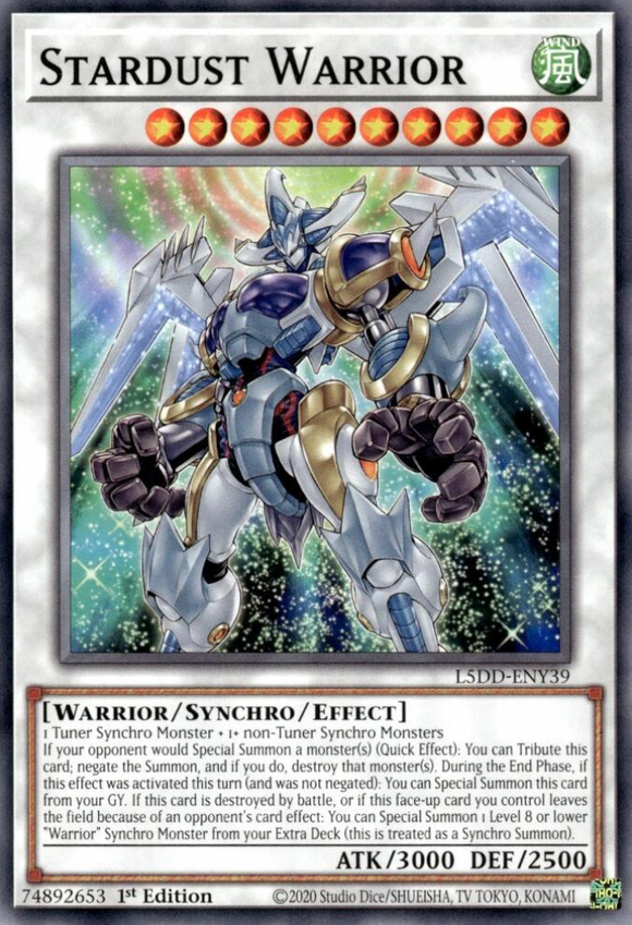 Stardust Warrior - L5DD-ENY39 - Common 1st Edition