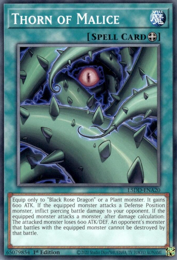 Thorn of Malice - L5DD-ENA20 - Common 1st Edition