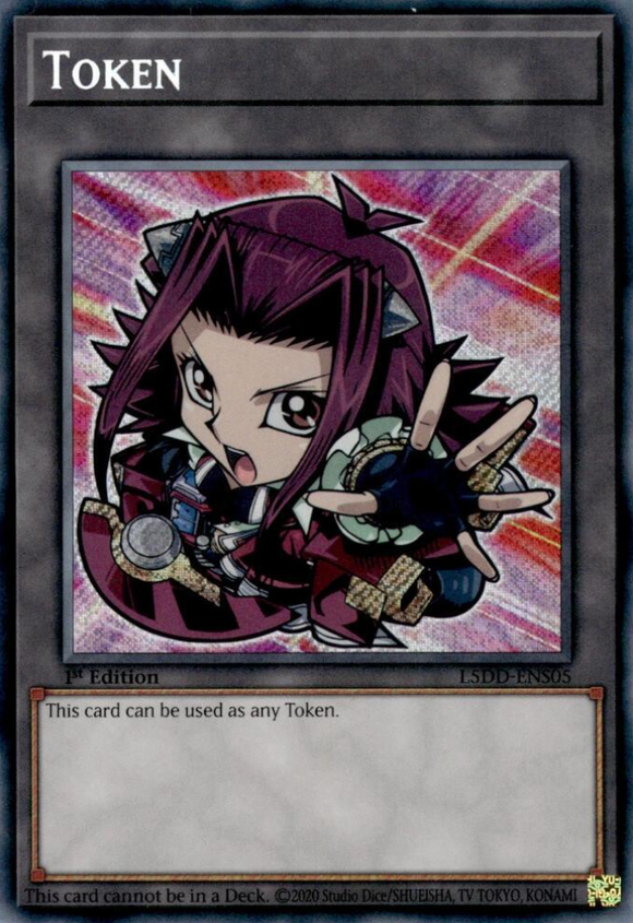 Akiza Token - L5DD-ENS04 - Secret Rare 1st Edition