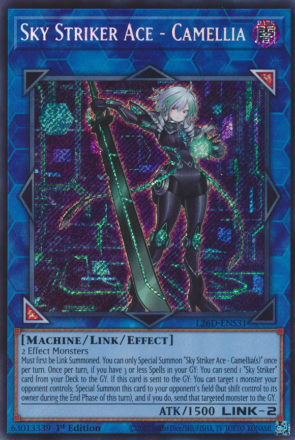 Sky Striker Ace - Camellia - L26D-ENS31 - Secret Rare 1st Edition