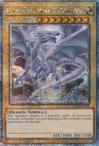 Blue-Eyes White Dragon (Movie. Art) - RA04-EN108 - Quarter Century Secret Rare 1st Edition