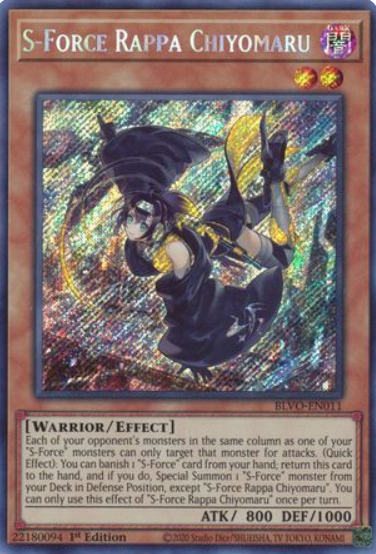 S-Force Rappa Chiyomaru - BLVO-EN011 - Secret Rare 1st Edition