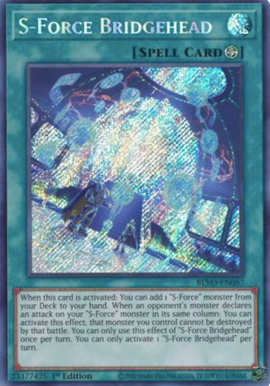 S-Force Bridgehead - BLVO-EN057 - Secret Rare 1st Edition