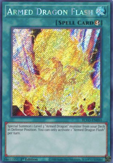 Armed Dragon Flash - BLVO-EN051 - Secret Rare 1st Edition