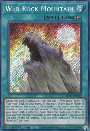 War Rock Mountain - BLVO-EN000 - Secret Rare 1st Edition