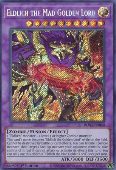 Eldlich the Mad Golden Lord - BLVO-EN040 - Secret Rare 1st Edition