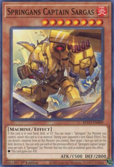 Springans Captain Sargas - BLVO-EN009 - Common 1st Edition