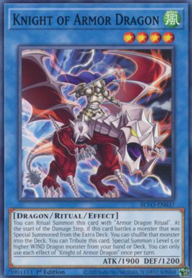 Knight of Armor Dragon - BLVO-EN037 - Common 1st Edition