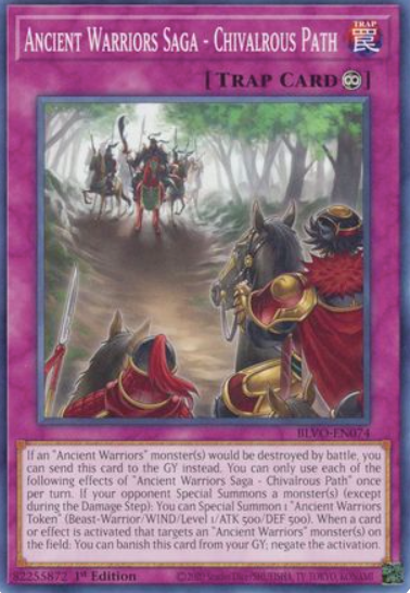 Ancient Warriors Saga - Chivalrous Path - BLVO-EN074 - Common 1st Edition