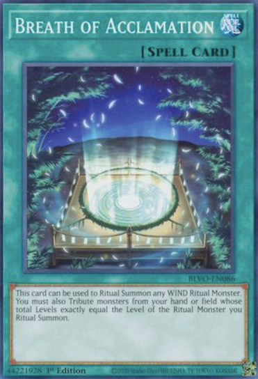 Breath of Acclamation - BLVO-EN086 - Common 1st Edition