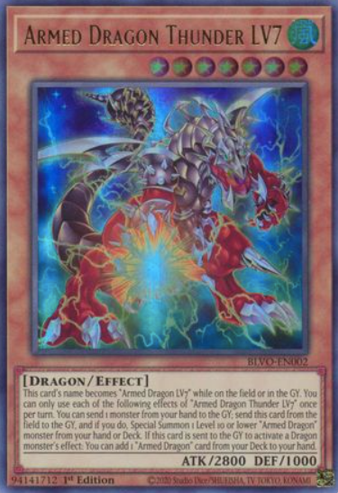 Armed Dragon Thunder LV7 - BLVO-EN002 - Ultra Rare 1st Edition