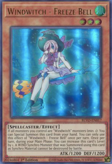 Windwitch - Freeze Bell - BLVO-EN017 - Ultra Rare 1st Edition