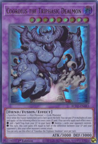 Coordius the Triphasic Dealmon - BLVO-EN083 - Ultra Rare 1st Edition
