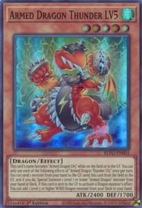 Armed Dragon Thunder LV5 - BLVO-EN003 - Super Rare 1st Edition