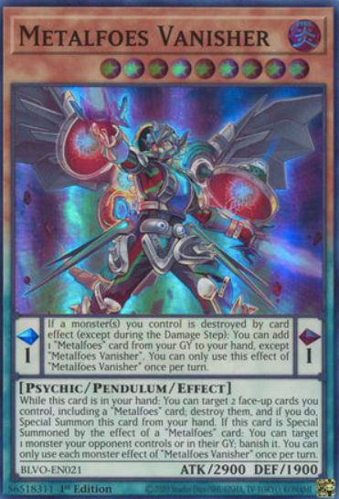 Metalfoes Vanisher - BLVO-EN021 - Super Rare 1st Edition