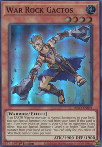 War Rock Gactos - BLVO-EN094 - Super Rare 1st Edition