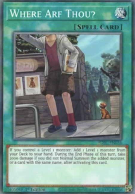 Where Arf Thou? - SDFC-EN034 - Common 1st Edition