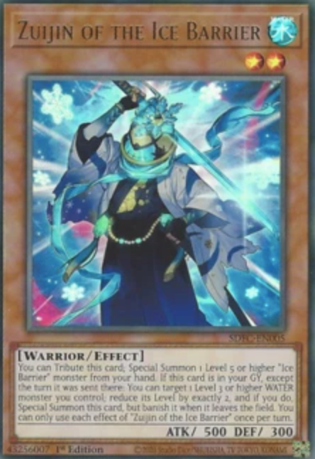 Zuijin of the Ice Barrier - SDFC-EN005 - Ultra Rare 1st Edition