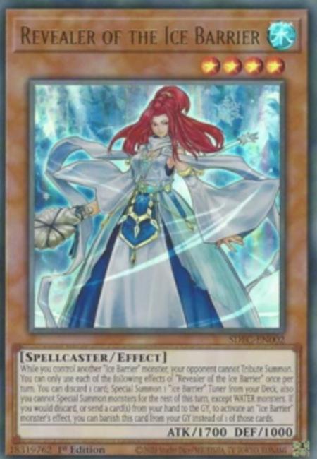 Revealer of the Ice Barrier - SDFC-EN002 - Ultra Rare 1st Edition