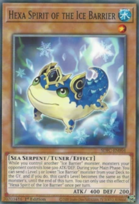 Hexa Spirit of the Ice Barrier - SDFC-EN004 - Common 1st Edition