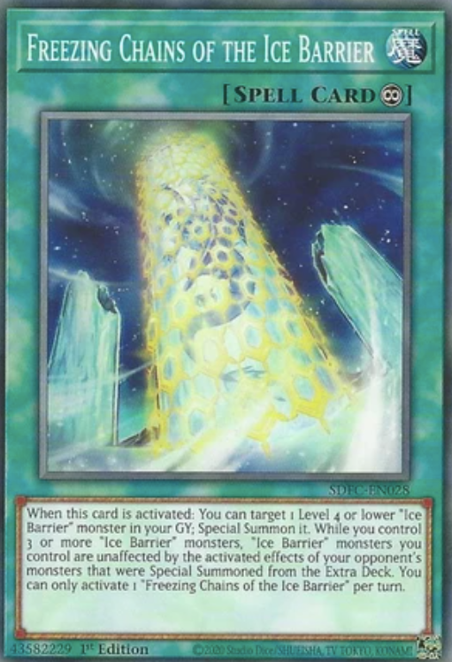 Freezing Chains of the Ice Barrier - SDFC-EN028 - Common 1st Edition
