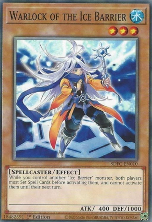 Warlock of the Ice Barrier - SDFC-EN010 - Common 1st Edition