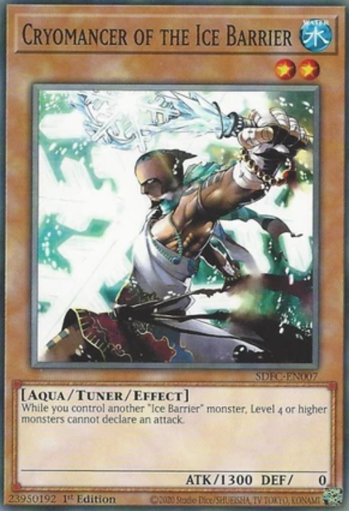 Cryomancer of the Ice Barrier - SDFC-EN007 - Common 1st Edition