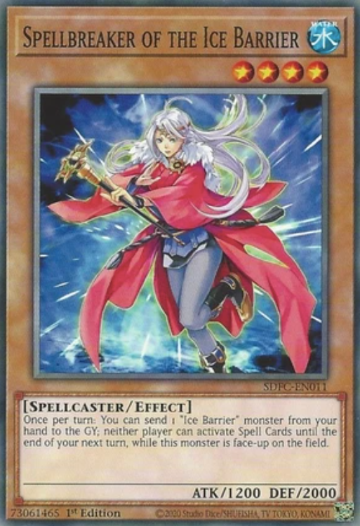 Spellbreaker of the Ice Barrier - SDFC-EN011 - Common 1st Edition