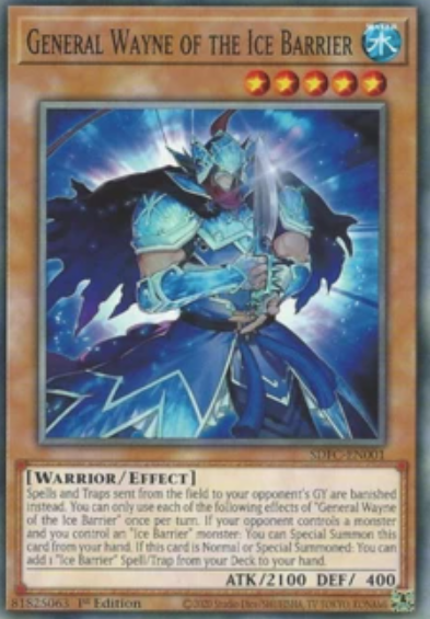 General Wayne of the Ice Barrier - SDFC-EN001 - Common 1st Edition