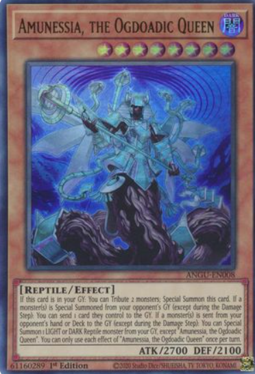 Amunessia, the Ogdoadic Queen - ANGU-EN008 - Ultra Rare 1st Edition