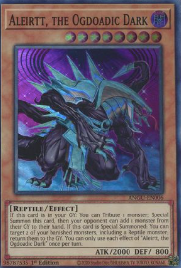 Aleirtt, the Ogdoadic Dark - ANGU-EN006 - Super Rare 1st Edition