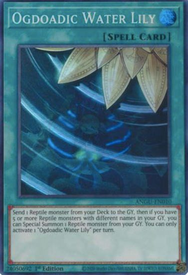 Ogdoadic Water Lily - ANGU-EN010 - Super Rare 1st Edition