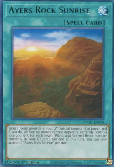 Ayers Rock Sunrise - ANGU-EN054 - Rare 1st Edition