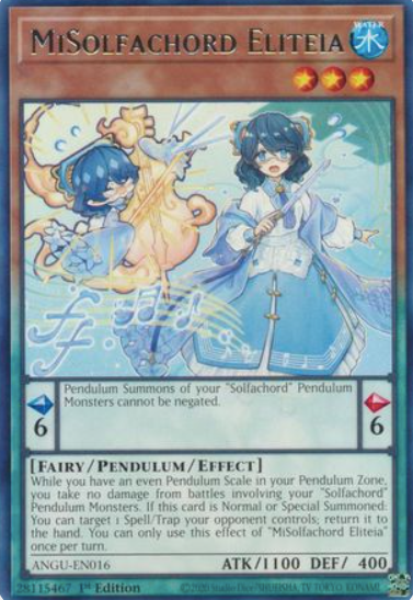 MiSolfachord Eliteia - ANGU-EN016 - Rare 1st Edition