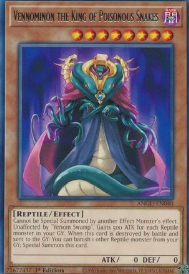 Vennominon the King of Poisonous Snakes - ANGU-EN040 - Rare 1st Edition