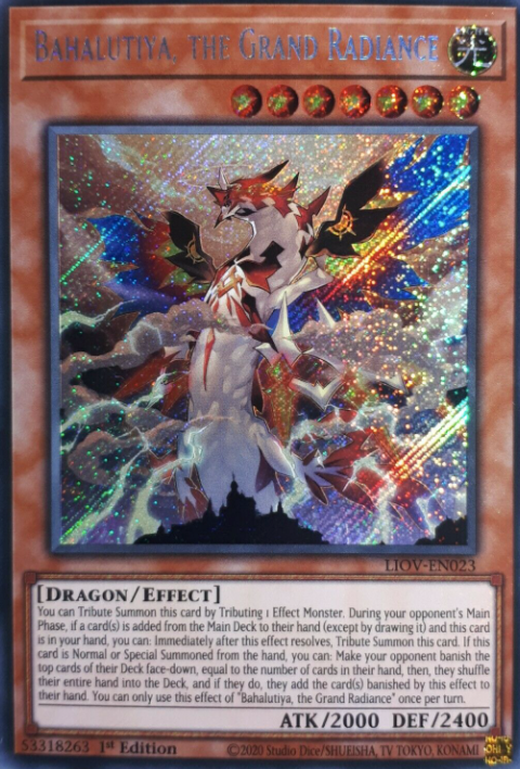 Bahalutiya, the Grand Radiance - LIOV-EN023 - Secret Rare 1st Edition