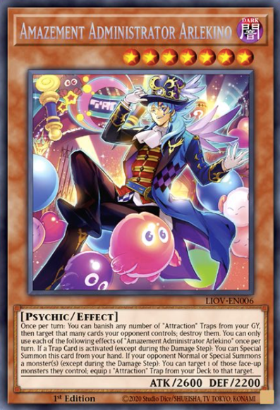 Amazement Administrator Arlekino - LIOV-EN006 - Secret Rare 1st Edition