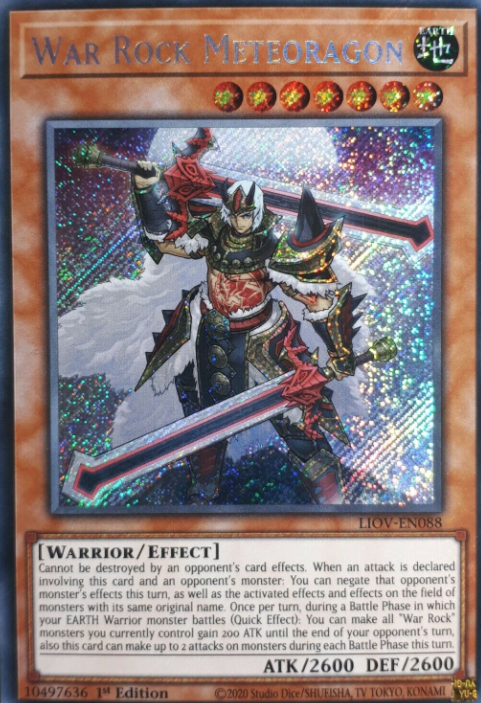 War Rock Meteoragon - LIOV-EN088 - Secret Rare 1st Edition