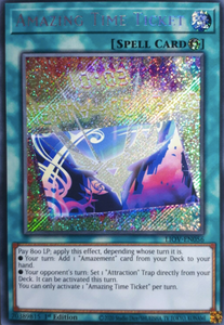 Amazing Time Ticket - LIOV-EN056 - Secret Rare 1st Edition